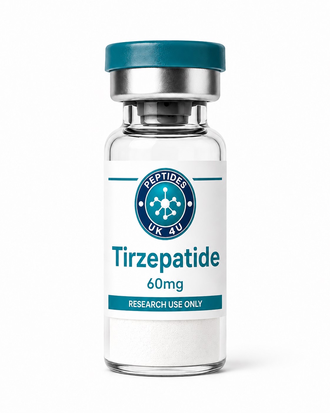 Peptides UK 4U Tirzepatide 60mg lyophilised research vial