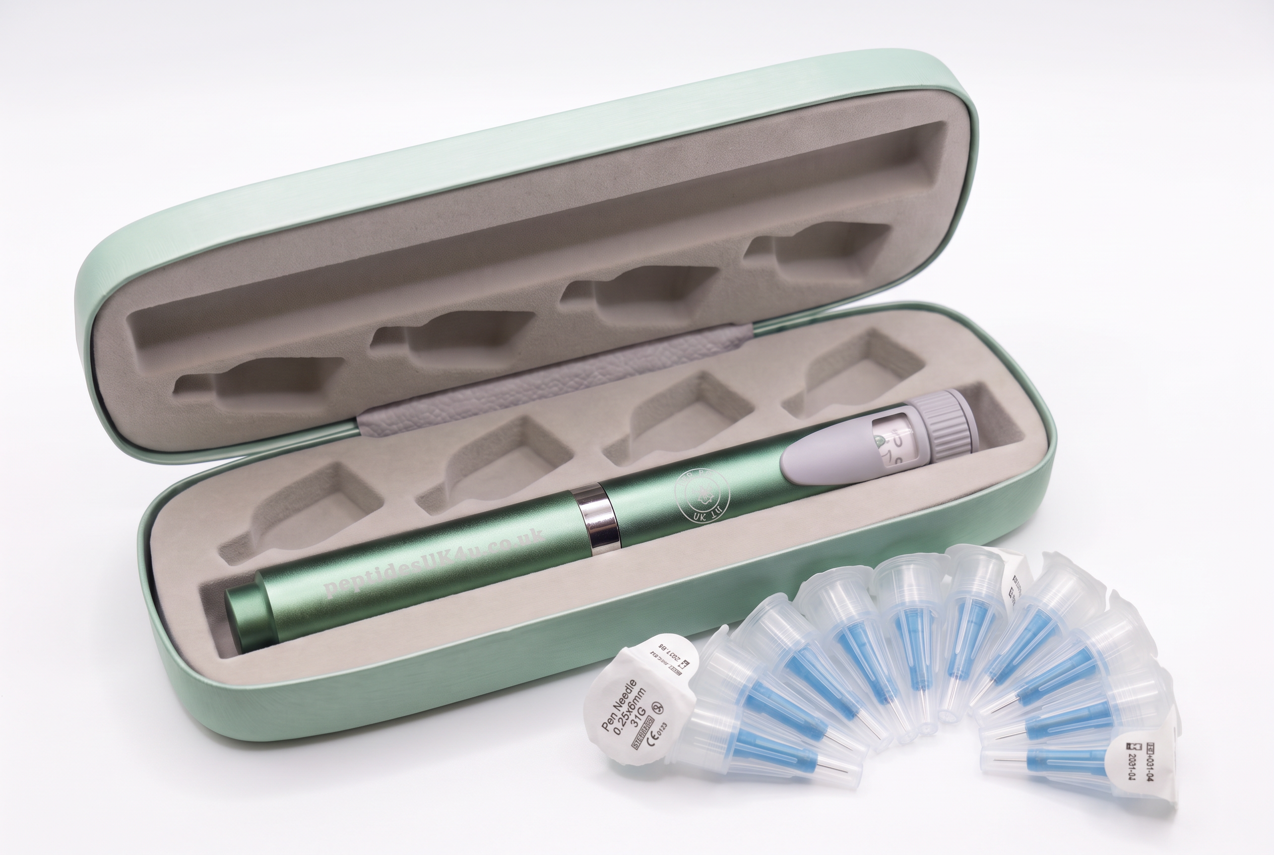 Reusable Pen and Case with 10 Pen Needles — research peptide UK Reusable Pen and Case with 10 Pen Needles research peptide vial — buy Reusable Pen and Case with 10 Pen Needles UK | Peptides UK 4U
